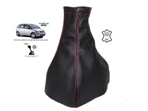 Schaltmanschette Schaltsack Fur Opel Meriva A 2003-2010 Leder Naht Rot - Bild 1 von 5