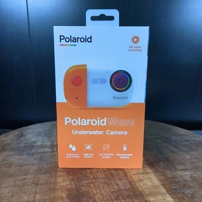 Polaroid Wave Underwater 18mp 4K UHD Camera (Orange/White) - WiFi- Brand NewLOOK - Image 1 of 4