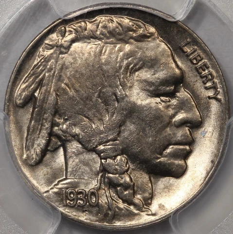 1930-S Buffalo Nickel PCGS MS-63 - Good Strike and Light Toning! Cover