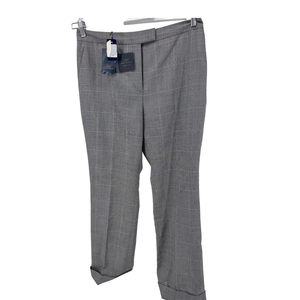 Brooks Brothers 346 Womens Dress Pants Size 12 Caroline Fit Plaid Wool Blend - Image 1 of 4