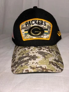 Green Bay Packers Football New Era 39Thirty Salute To Service Mütze L/XL Military - Bild 1 von 5