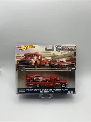 Hot Wheels Team Transport Plymouth Duster 2018 divertido coche plataforma retro nuevo #5 Foto 1 de 4