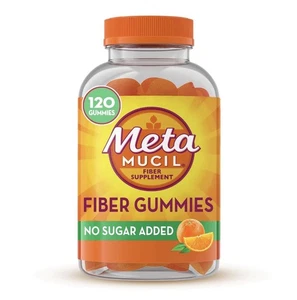 Metamucil Fiber Gummies 120 Count Sugar Free Orange Flavored Digestive Health - Picture 1 of 8