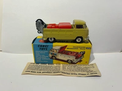 Corgi Toys 490 Volkswagen Breakdown Truck, Original, Vintage, Rare. 1960's - Image 1 of 4