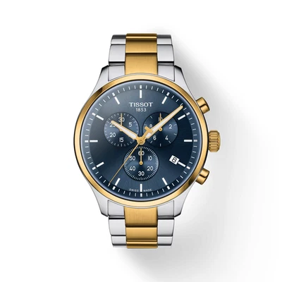 Reloj para hombre Tissot Chrono XL cuarzo esfera azul acero dos tonos T1166172204100 Foto 1 de 4