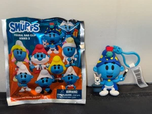 Monogram The Smurfs Magician Smurf Figural 3D Foam Bag Clip Keychain Series 2 - Picture 1 of 1
