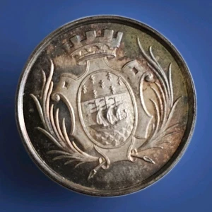1821 NANTES CAISSE D' EPARGNE N° 3 MEDAILLE FRANCAISE ARGENT 29 mm 9 g - Imagen 1 de 6