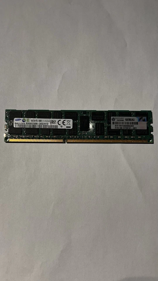 Samsung 16GB 2Rx4 PC3-12800R-11-12-E2-D4 M393B2G70DB0-CK0Q2 M 1421 ECC - Image 1 of 2