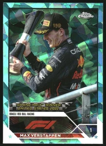 2023 Topps cromo zafiro Fórmula 1 refractores acuáticos #162 Max Verstappen GPW/99 - Imagen 1 de 2