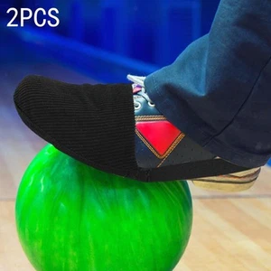 2Pcs Bowling Shoe Cover Practical Stretch Dancing Bowling Shoe Sliders Black - Bild 1 von 7