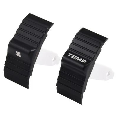 Useful Panel Mount Cover Trim 2 Pc 2x Control HVAC A/C Button Set Pair Plastic - Image 1 of 4