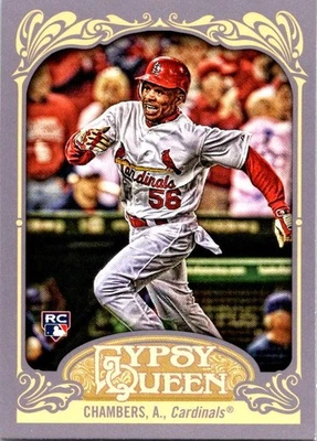 2012 Topps Gypsy Queen Adron Chambers Rookie #208 St. Louis Cardinals - Image 1 of 2