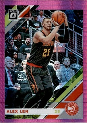 2019-20 Donruss Optic #32 Alex Len Hyper Pink Atlanta Hawks - Image 1 of 2