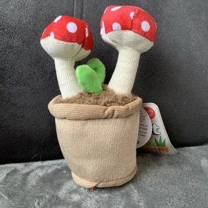 Mochi Pop! Pflanzkübel 15 cm Pilz Plüsch NEU mit Etikett - Bild 1 von 4