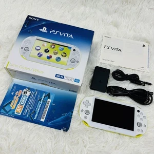 PS Vita main unit Lime Green/White PCH-2000 - Picture 1 of 12