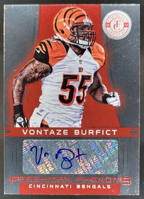 2012 Panini Totally Certified Vontaze Burfict Platinum Red /290 Auto RC SS2 - Image 1 of 4