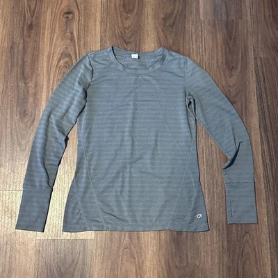 Top de malla Gap para mujer S gris ligero transpirable informal ropa deportiva capas camiseta Foto 1 de 4