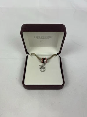 Helzberg XO Love Diamond Necklace Silver Chain - Image 1 of 3