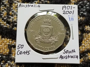 Australia 50 Cents 2001 Circulated - South Australia - iii - Picture 1 of 2