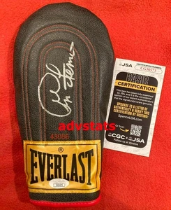 JSA authentic GEORGE FOREMAN signed Everlast boxing training bag mitt glove nrmt - Picture 1 of 4