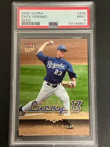 2008 Ultra #248 Zach Greinke Gold Kansas City Royals PSA 9 MINT 863 - Picture 1 of 3