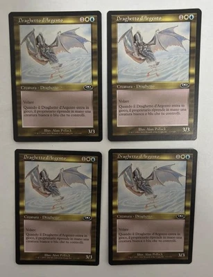 MTG 4X ITALIAN PLANESHIFT SILVER DRAKE NM MAGIC THE GATHERING CREATURE COMMON - Image 1 of 4