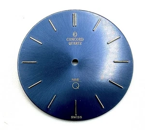 Preowned Genuine Concord 20.81.218 Quartz 29.0mm Blue Dial Part - Picture 1 of 3