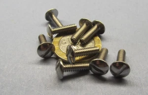 Truss Head Slotted 18-8 Stainless Machine Screw 6-32 x 1/2" L, 300 Pcs - Picture 1 of 24