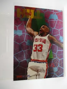1995-96 Hoops Grant Hill Dunks/Slams #S5 Grant Hill/!-Pistones de tarjeta - Imagen 1 de 2
