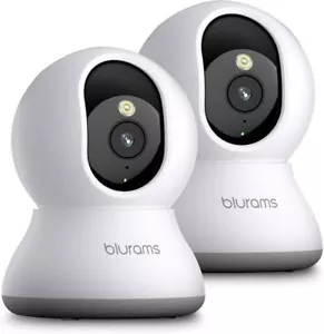 Blurams Security Camera Bundle (Qty. 2) A31S Flare 2K Indoor Pet Child Monitor - Picture 1 of 23