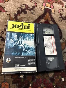 Heidi VHS Rare HTF Magnetic Video Release Shirley Temple Helen Westley Screened! - Picture 1 of 2