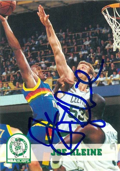 Joe Kleine autographed Basketball Card (Boston Celtics) 1993 Hoops #14 - Image 1 of 1