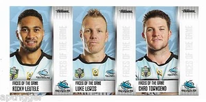 2017 NRL Traders Faces of the Game SHARKS 3 Card Set - Picture 1 of 1