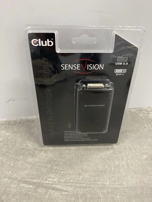 Club 3D USB 3.0 To DVI Cable Adapter Support CSV-2300D NEW SEALED - Image 1 of 4