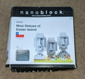 Nanoblock Moai Statues Of Easter Island 320 Pcs Micro Building Blocks 58140 New - Picture 1 of 4