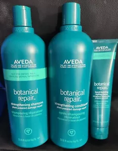 Aveda Botanical Repair Shampoo & Conditioner 33.8oz + 5oz Bond Building Cream - Picture 1 of 1