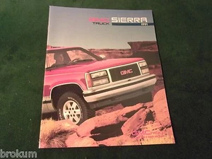 MINT 1991 GMC TRUCK SIERRA 24 PAGE SALES BROCHURE NEW ORIGINAL  (BOX 321) - Picture 1 of 6