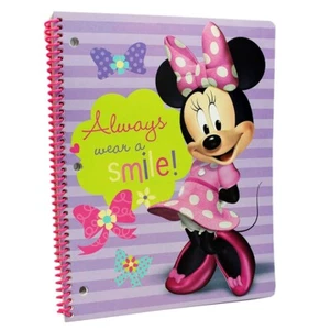 Disney Minnie Mouse Wide Ruled Composition Book School Journal Spiral Notebook P - Picture 1 of 3