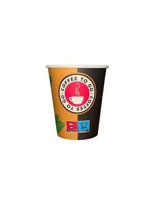 1000 Coffee to go Becher Pappbecher 200ml 0,2l Kaffeebecher  - Bild 1 von 4