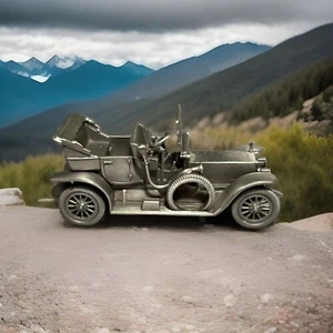 Danbury Mint Pewter Car 1909 Rolls Royce Silver Ghost Model - Picture 1 of 6