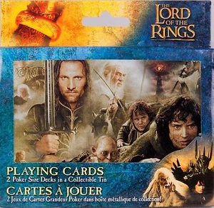 Lord of the Rings Double Deck of Playing Cards in Collectors Tin - Picture 1 of 7