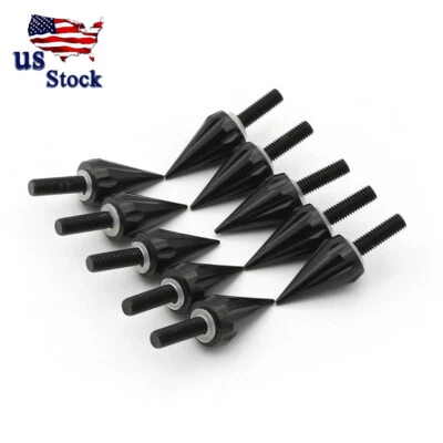 CNC Black Windscreen Windshield Bolts Screw For Motorcycle Racing 10PCS Aluminum - Image 1 of 4