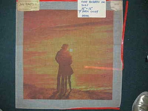 Judy Roberts Painted needlepoint canvas Lovers" No.2041 16 x 16 inches - Picture 1 of 1