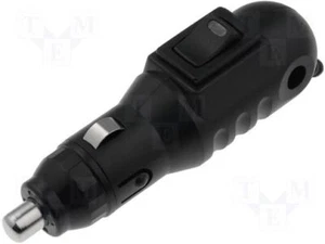 Zigarettenanzünder Stecker 8A mit Sicherung und Schalter - Bild 1 von 1