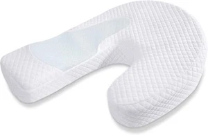 HOMCA Cuscino per Dormire Laterale Cuscino Memory Foam, A Forma di U, Bianco, Ergonomico - Foto 1 di 6