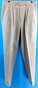John W. Nordstrom Men's Smartcare™ Pleated/Cuffed Tan Dress Pants Sz. 33x30 GUC - Picture 1 of 13