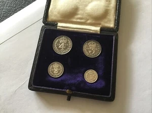 Edward Vll Maundy 1906 Silver Full Set In Original Date Case In Mint Condition - Picture 1 of 10