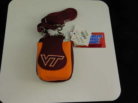 Virginia Tech Hokies Purse Plus Touch Phone ID Wallet Charm 14 Gift Bag Small Cover
