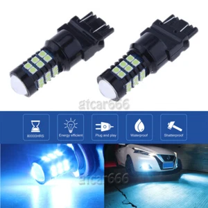 2x 3030SMD Ice Blue LED Daytime Running Light DRL Bulbs 3157 3757 4114 4157 3156 - Bild 1 von 12