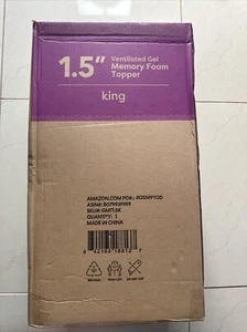 belüfteter Gel Memory Foam Topper King Size - Bild 1 von 4